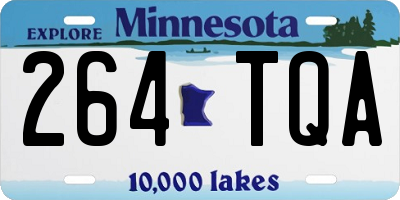MN license plate 264TQA
