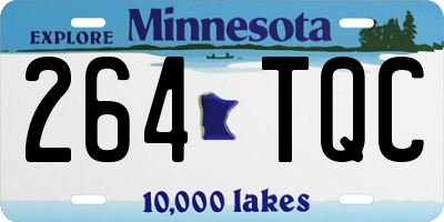 MN license plate 264TQC