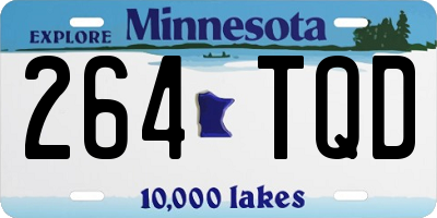 MN license plate 264TQD