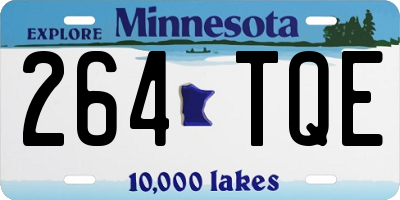 MN license plate 264TQE