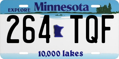 MN license plate 264TQF