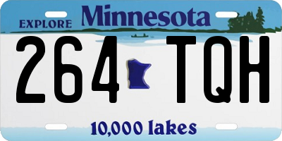 MN license plate 264TQH