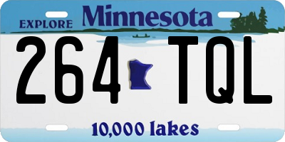 MN license plate 264TQL