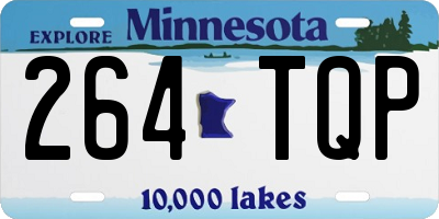MN license plate 264TQP