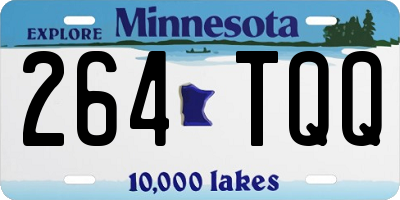 MN license plate 264TQQ