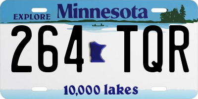 MN license plate 264TQR