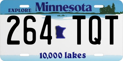 MN license plate 264TQT