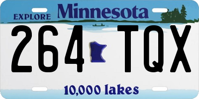 MN license plate 264TQX