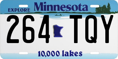 MN license plate 264TQY