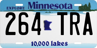 MN license plate 264TRA