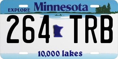 MN license plate 264TRB