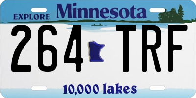 MN license plate 264TRF