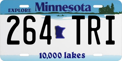 MN license plate 264TRI