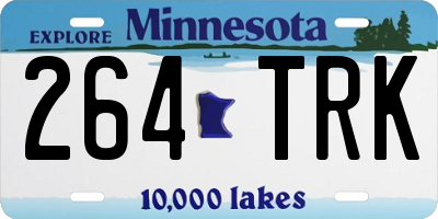 MN license plate 264TRK