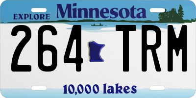 MN license plate 264TRM