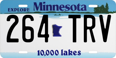 MN license plate 264TRV