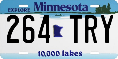 MN license plate 264TRY