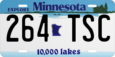 MN license plate 264TSC