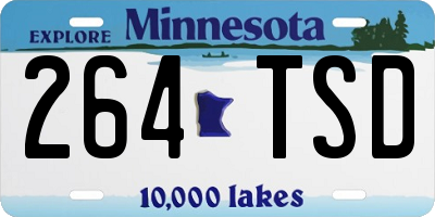 MN license plate 264TSD