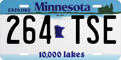 MN license plate 264TSE