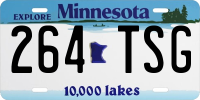 MN license plate 264TSG