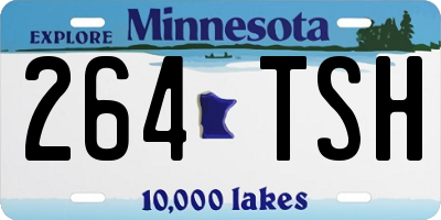 MN license plate 264TSH
