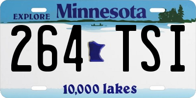 MN license plate 264TSI