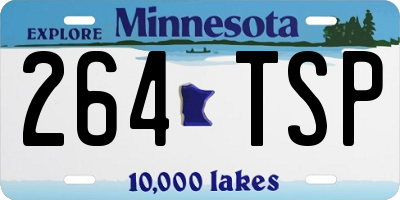 MN license plate 264TSP