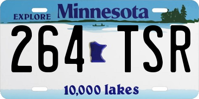 MN license plate 264TSR