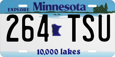 MN license plate 264TSU
