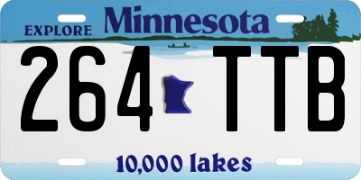 MN license plate 264TTB