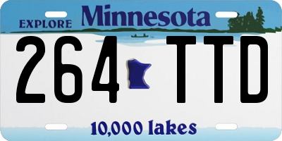 MN license plate 264TTD
