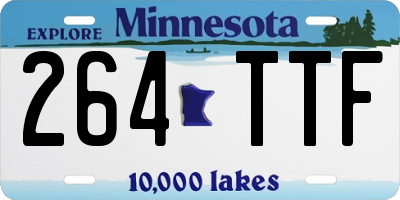 MN license plate 264TTF