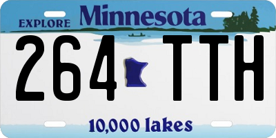 MN license plate 264TTH