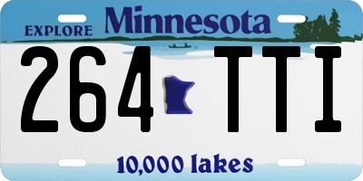 MN license plate 264TTI