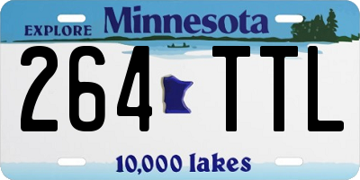 MN license plate 264TTL