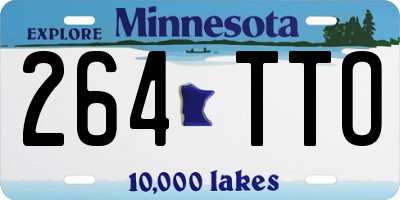 MN license plate 264TTO