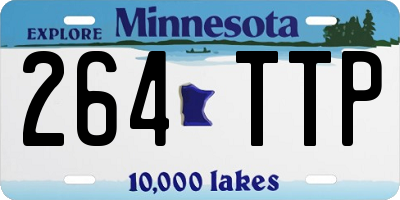 MN license plate 264TTP