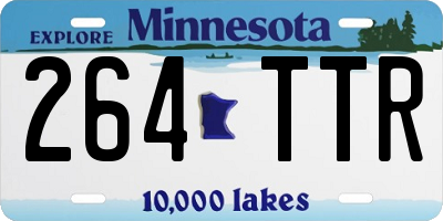 MN license plate 264TTR