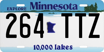 MN license plate 264TTZ