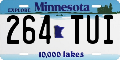 MN license plate 264TUI