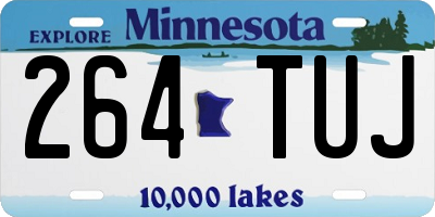 MN license plate 264TUJ