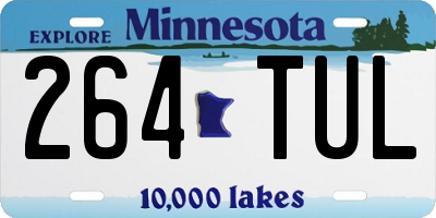 MN license plate 264TUL