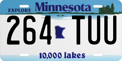 MN license plate 264TUU