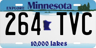 MN license plate 264TVC