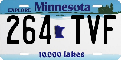 MN license plate 264TVF