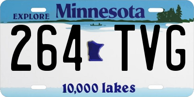 MN license plate 264TVG