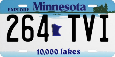 MN license plate 264TVI