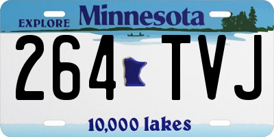 MN license plate 264TVJ