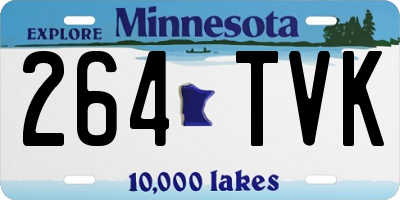 MN license plate 264TVK